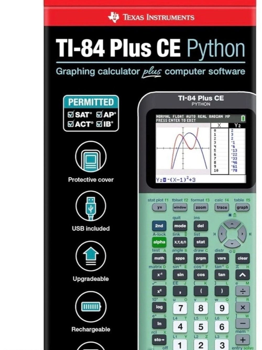 Texas Instruments TI-84 Plus CE Python Green NWT - Picture 2 of 8